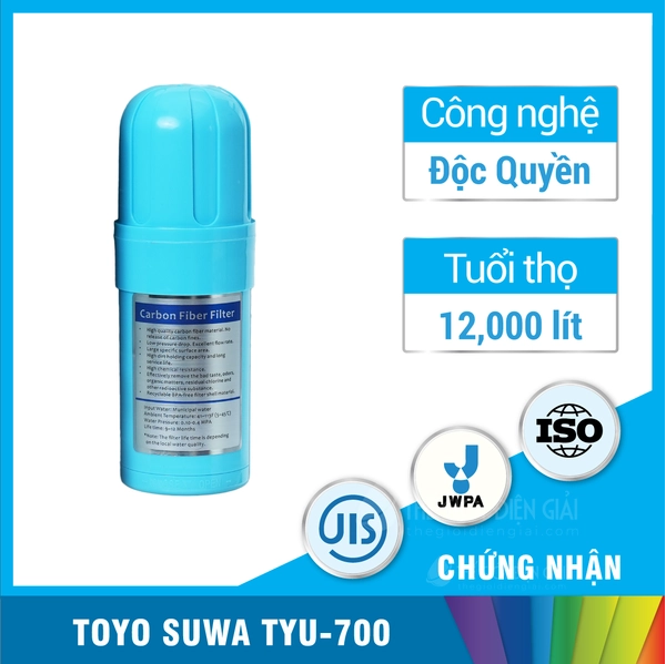 Lõi lọc máy lọc nước điện giải iON kiềm Toyo Suwa TYU-700 nhập khẩu chính ngạch từ Nhật Bản